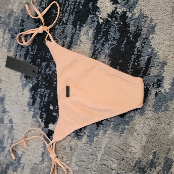 Peach terry cloth string bottom - Picture 2 of 3